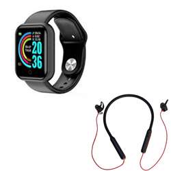 D20 Smartwatch and N-119 Bluetooth Headset